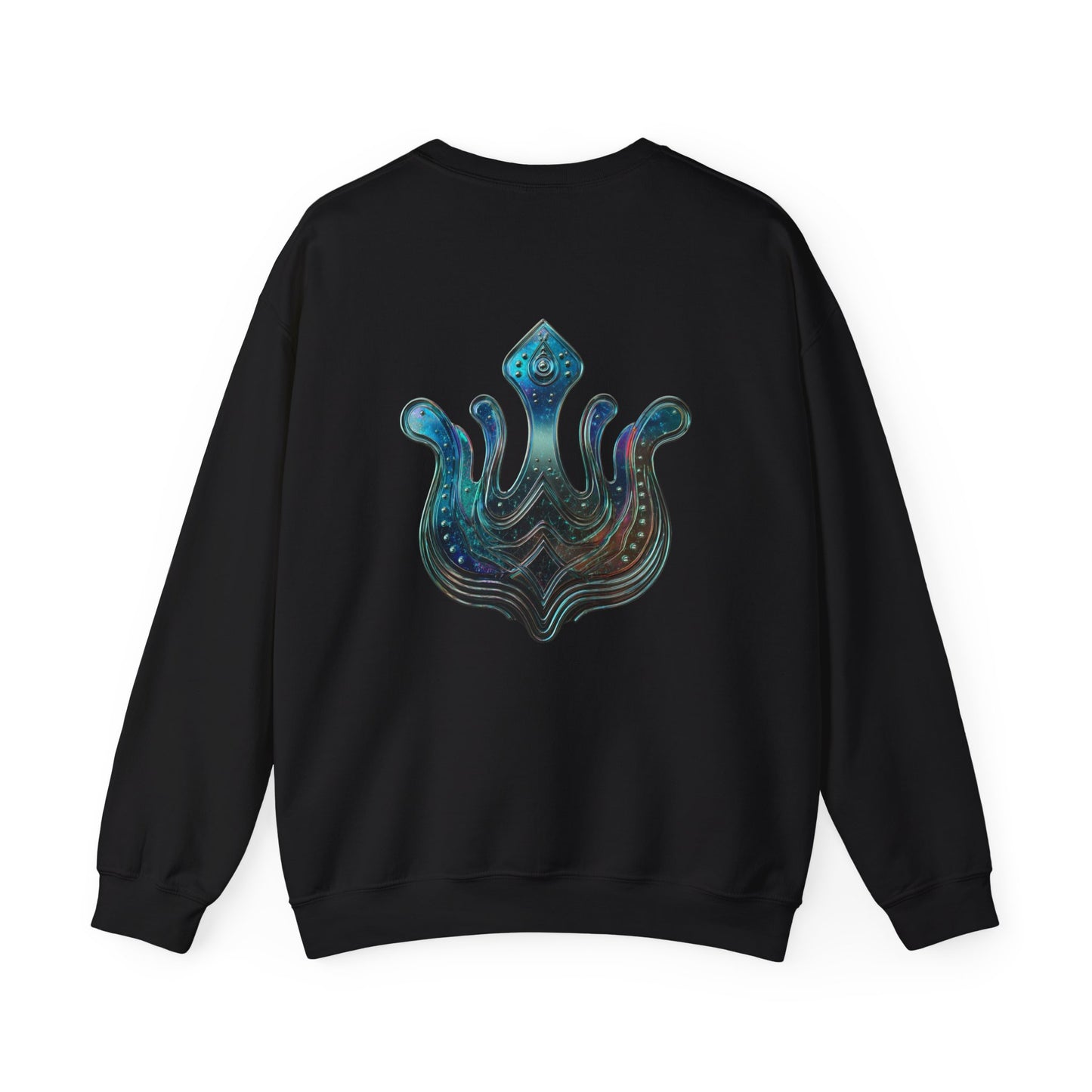 Air Element Aquarius Crewneck Sweatshirt | ♒ Rebel Flow | Psychedelic Zodiac Apparel