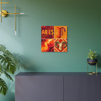 Astrological Aries Metal Art Sign | Zodiac Decor, Astrology Gift, Home Wall Art, Aries Birthday Gift, Unique Metal Wall Decor