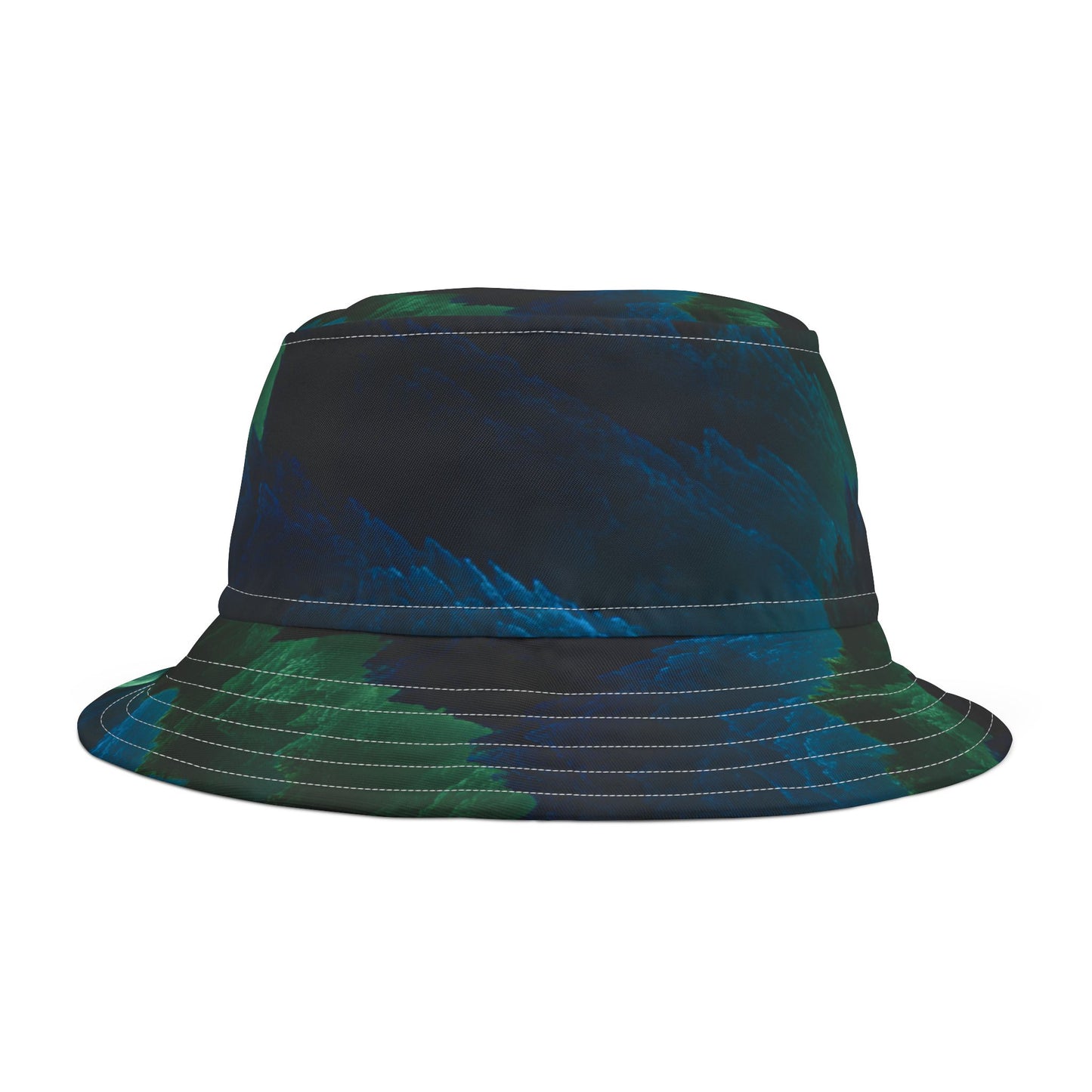 Earth Element Mountain Bucket Hat | Taurus Virgo Capricorn | Psychedelic Nature Design