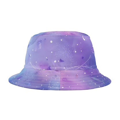 Cosmic Print Bucket Hat, Stylish Headwear, Trendy Summer Accessory, Perfect for Festivals, Outdoor Adventures, Gift for Space Lovers