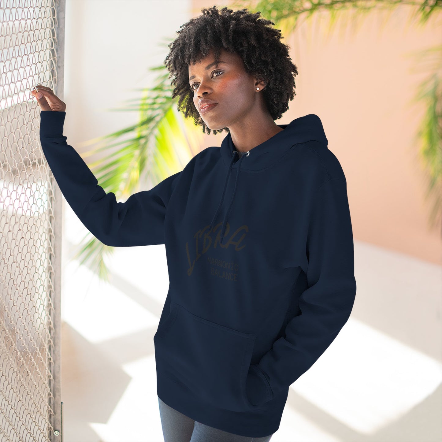 Air Element Libra Fleece Hoodie | ♎ Harmony Scales | Psychedelic Zodiac Sweatshirt