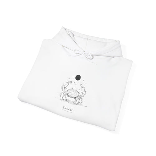 Cozy Crab Graphic Hoodie - Fun Gift for Beach Lovers, Casual Wear, Summer Vibes, Seafood Lover's Apparel, Cute Sweatshirt for Friends