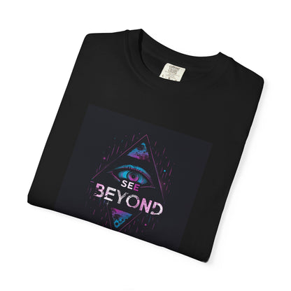 Cosmic Vision T-Shirt - Vibrant Graphic Tee for Art Enthusiasts, Unisex Gift, Everyday Wear, Festival Style, See Beyond Design