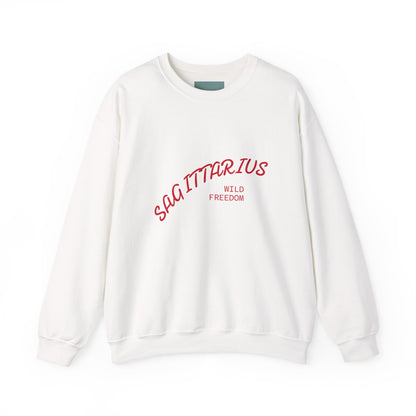 Fire Element Sagittarius Crewneck Sweatshirt | ♐ Freedom Spirit | Psychedelic Zodiac Apparel