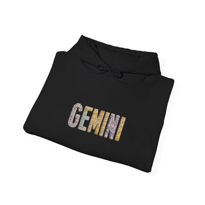 Gemini Zodiac Sweatshirt, Astrology Gift for Birthdays, Astrology Hooded Sweatshirt, Star Sign Apparel, Unisex Astrology Hoodie
