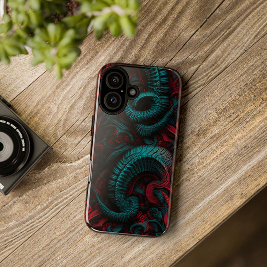 Air Element Gemini Tough Phone Case | ♊ Twin Currents | Psychedelic Protection