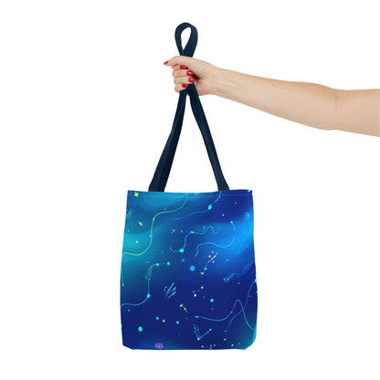 Celestial Tote Bag, Cosmic Tote, Universe Shopper, Astral Bag, Galaxy Gift, Starry Accessory