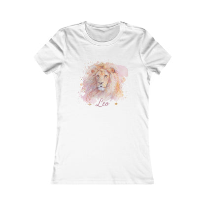 Watercolor Lion Zodiac Tee, Astrological T-Shirt, Gift for Leo, Women's Astrology Favorite Tee, Birthday Shirt, Zodiac Sign Apparel