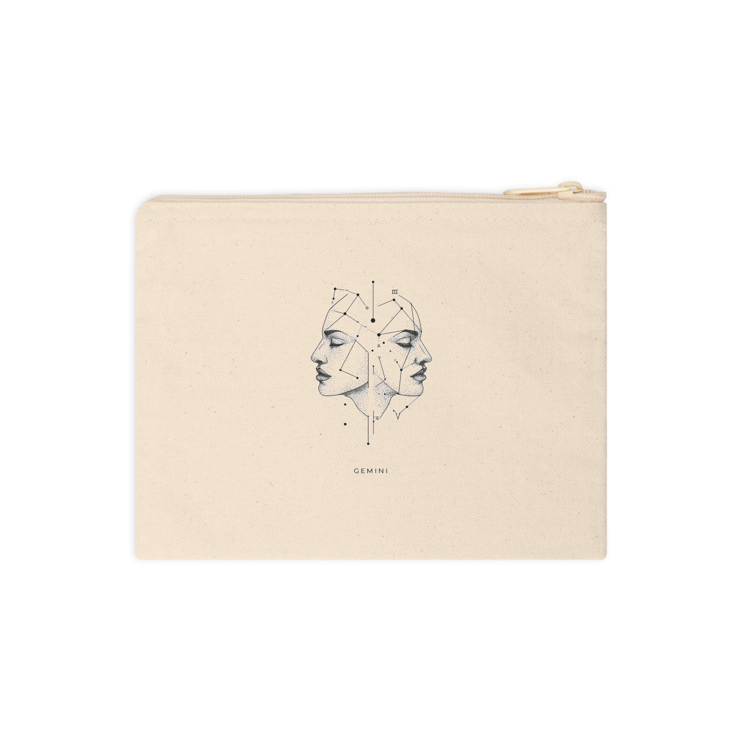 Gemini Zodiac Accessory Pouch - Ideal for Astrology Lovers, Makeup Bag, Organizer, Gift for Birthdays, Celestial Decor