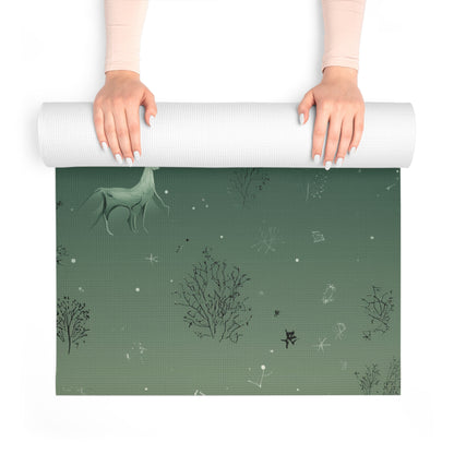Enchanted Forest Foam Yoga Mat | Mat for Home & Studio Practice, Gift for Yoga Lovers, Meditation, Workout, Wellness