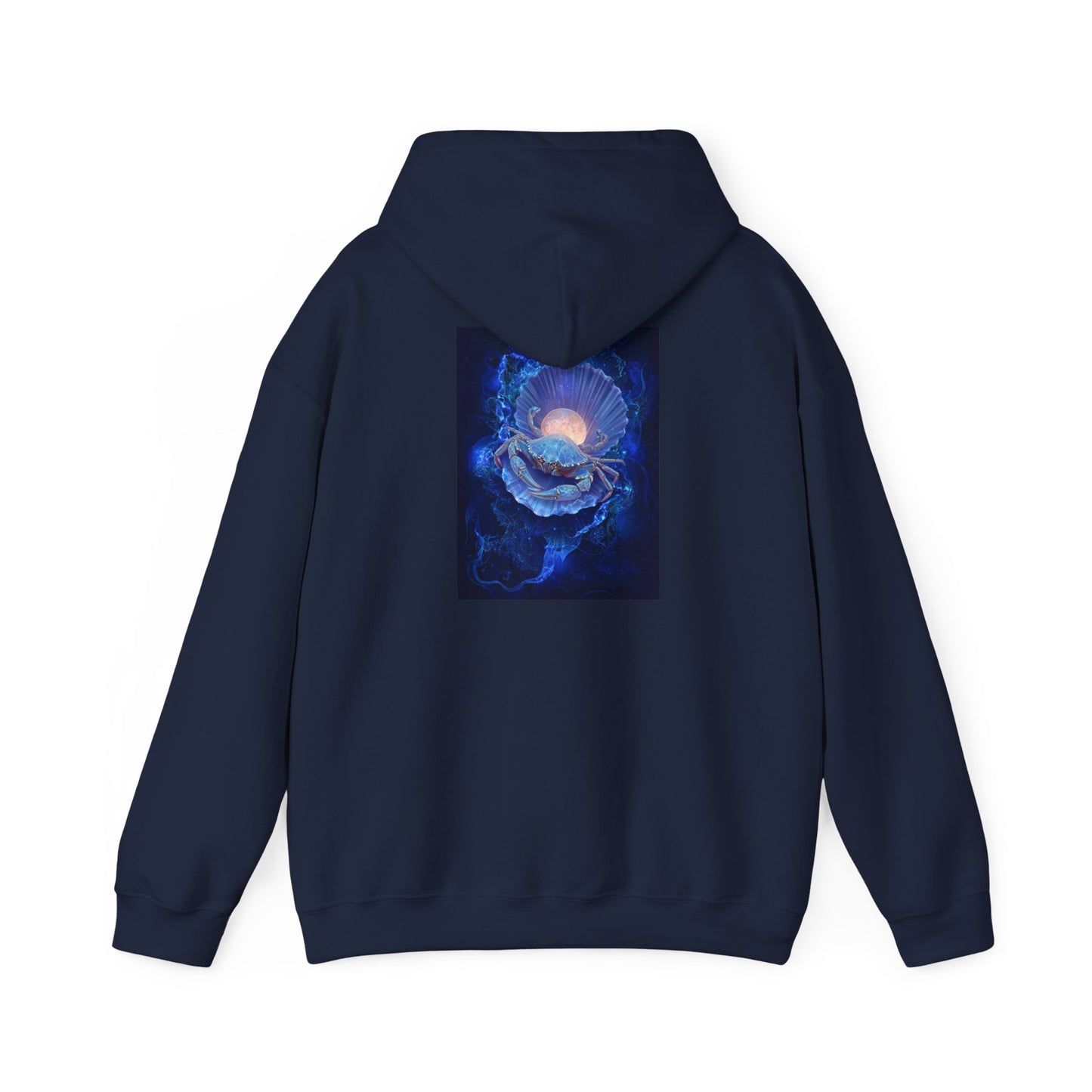 Cancer Water Element Cosmic Blossom Hoodie - Zodiac Nurturer Pullover, Astrology Gift, Celestial Flower Design