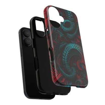 Air Element Gemini Tough Phone Case | ♊ Twin Currents | Psychedelic Protection